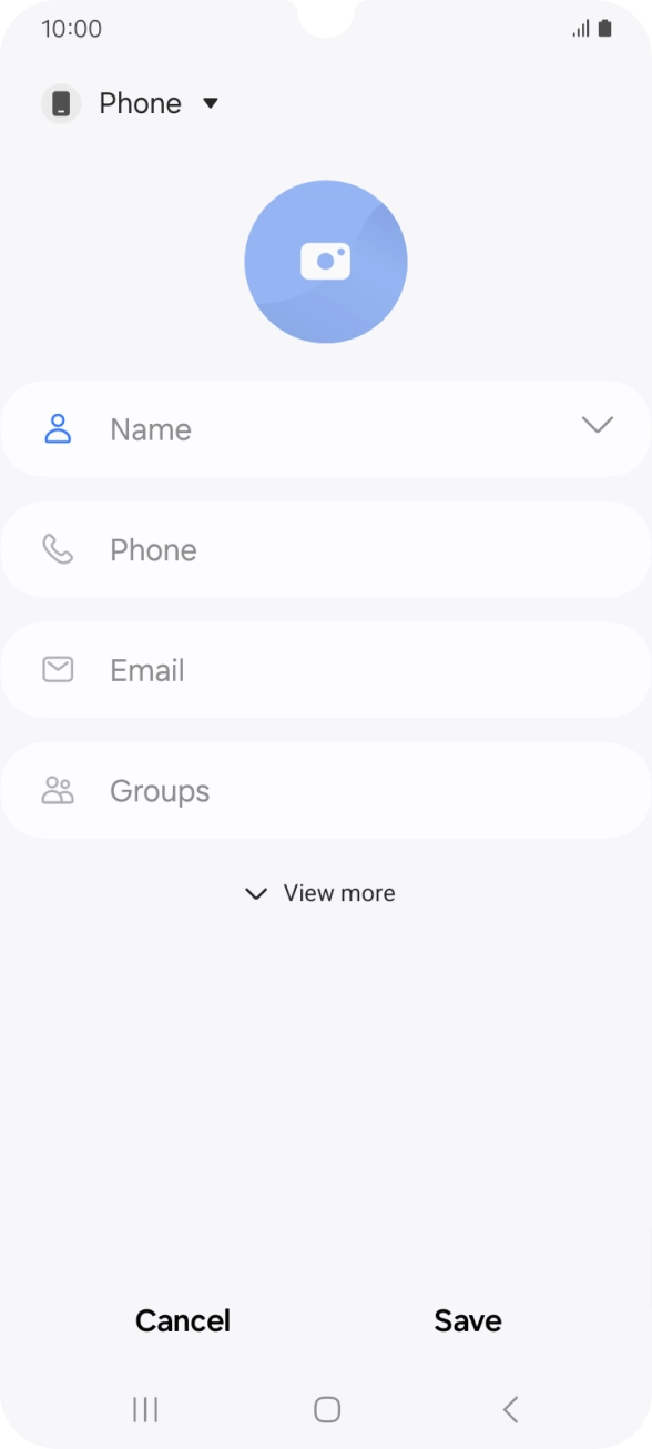Press the address book drop down list.