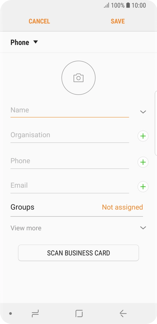 Press the address book drop down list.