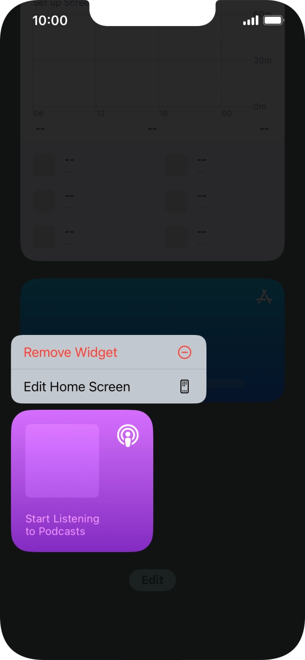 Press Remove Widget. Press Remove Widget.