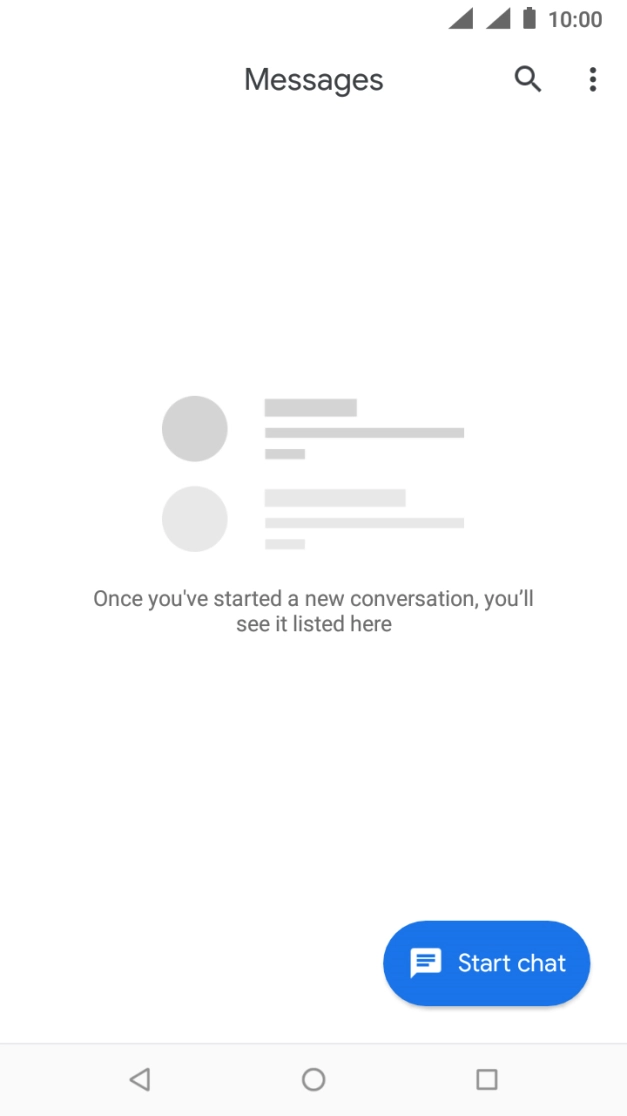 Press the menu icon.