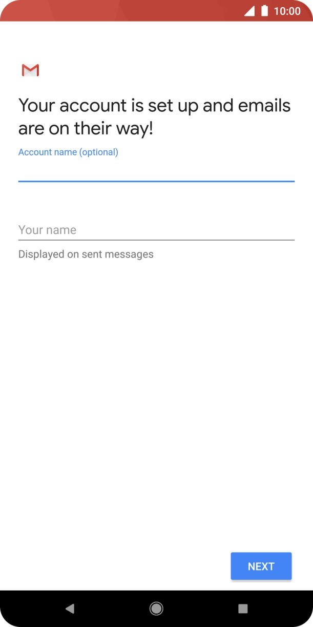 Press Your name and key in the username for your email provider's outgoing server.