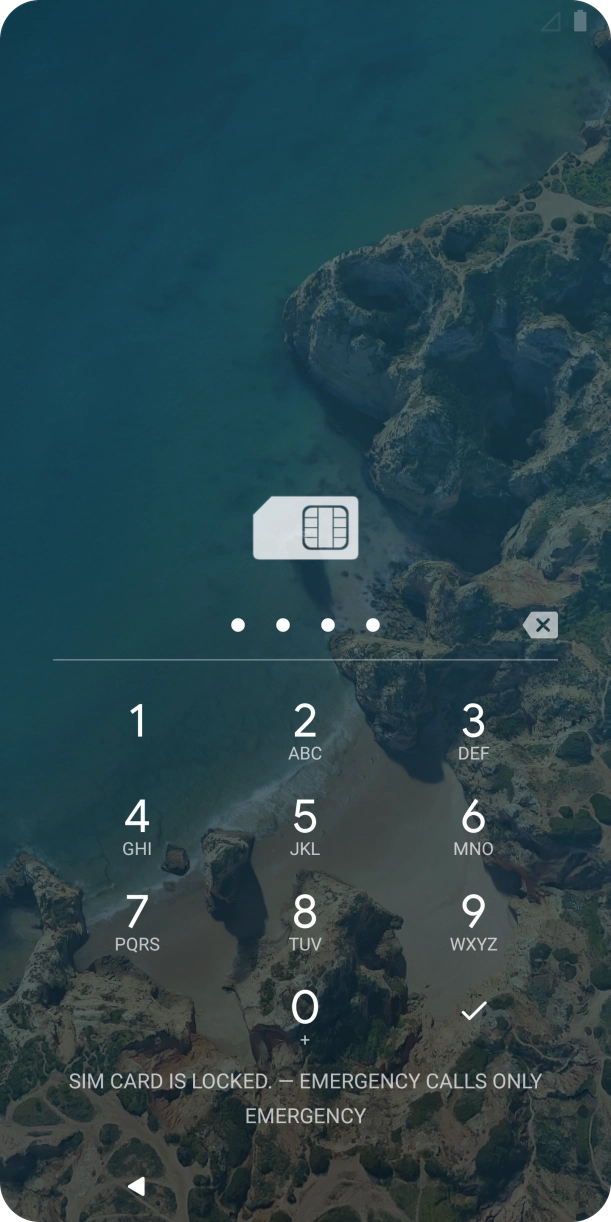 If you're asked to key in your PIN, do so and press the confirm icon.