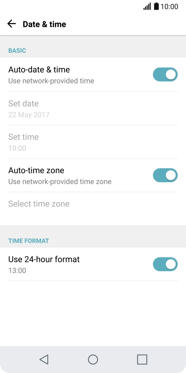 Press the Home key to return to the home screen.