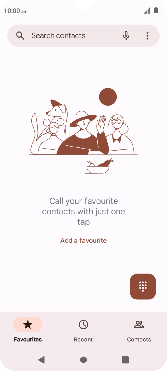 Press the menu icon.