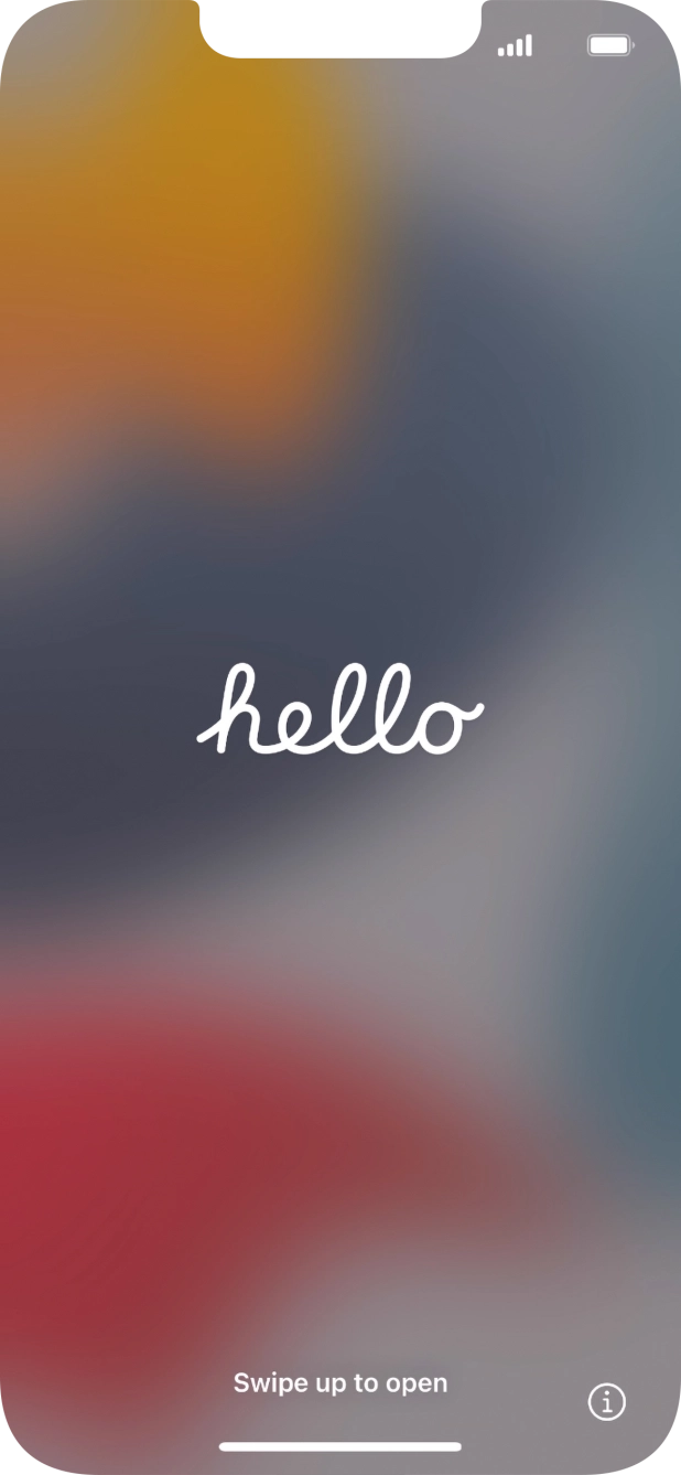 Slide your finger upwards starting from the bottom of the screen.