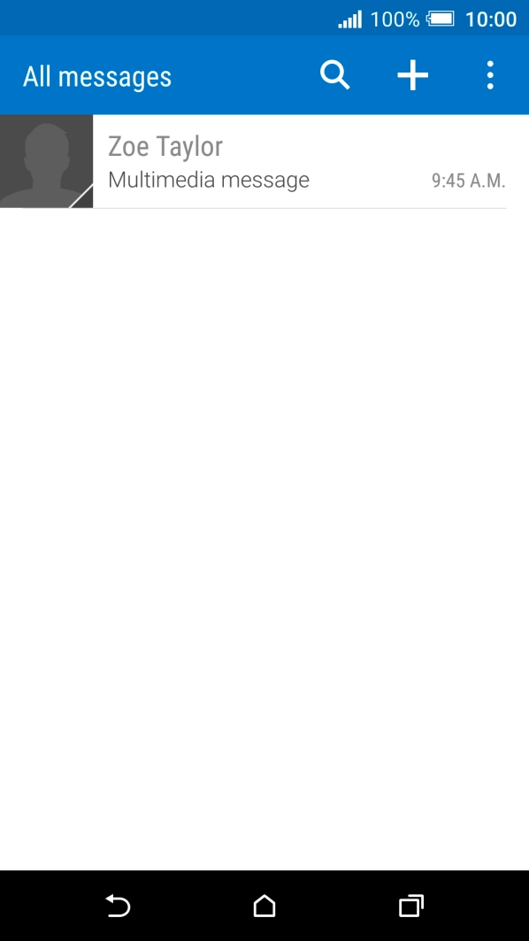 Press the required sender.