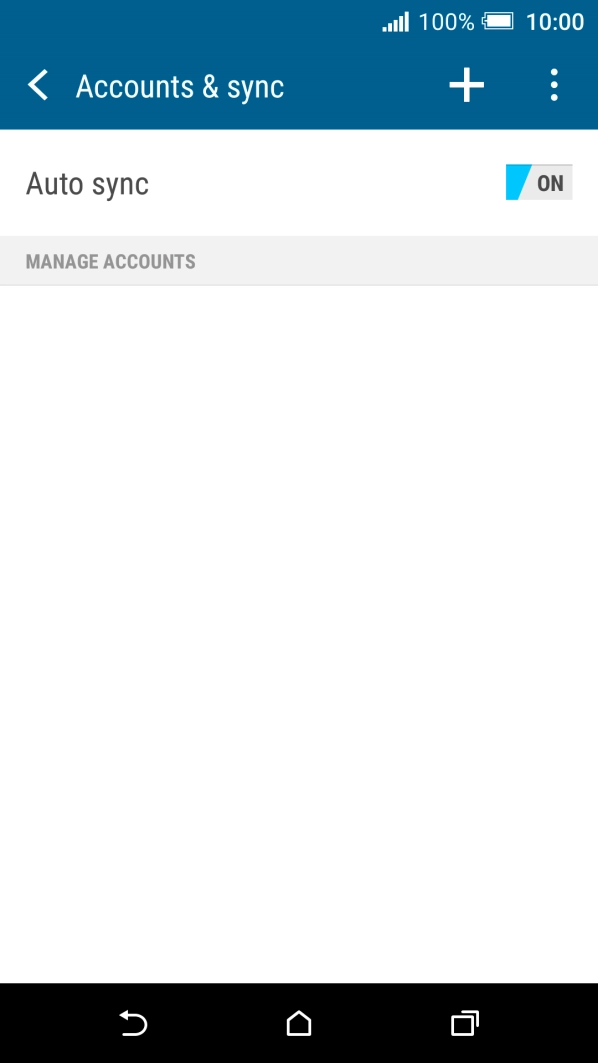 Press the add account icon.