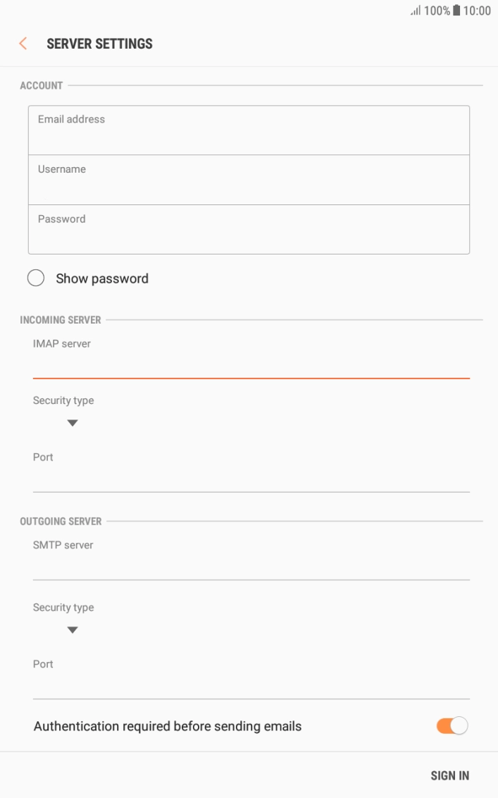 Press the drop down list below 