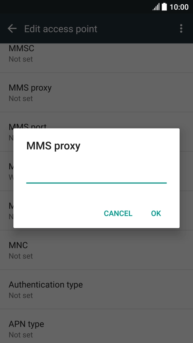 Key in 10.1.1.180 and press OK. Key in 10.1.1.180 and press OK.