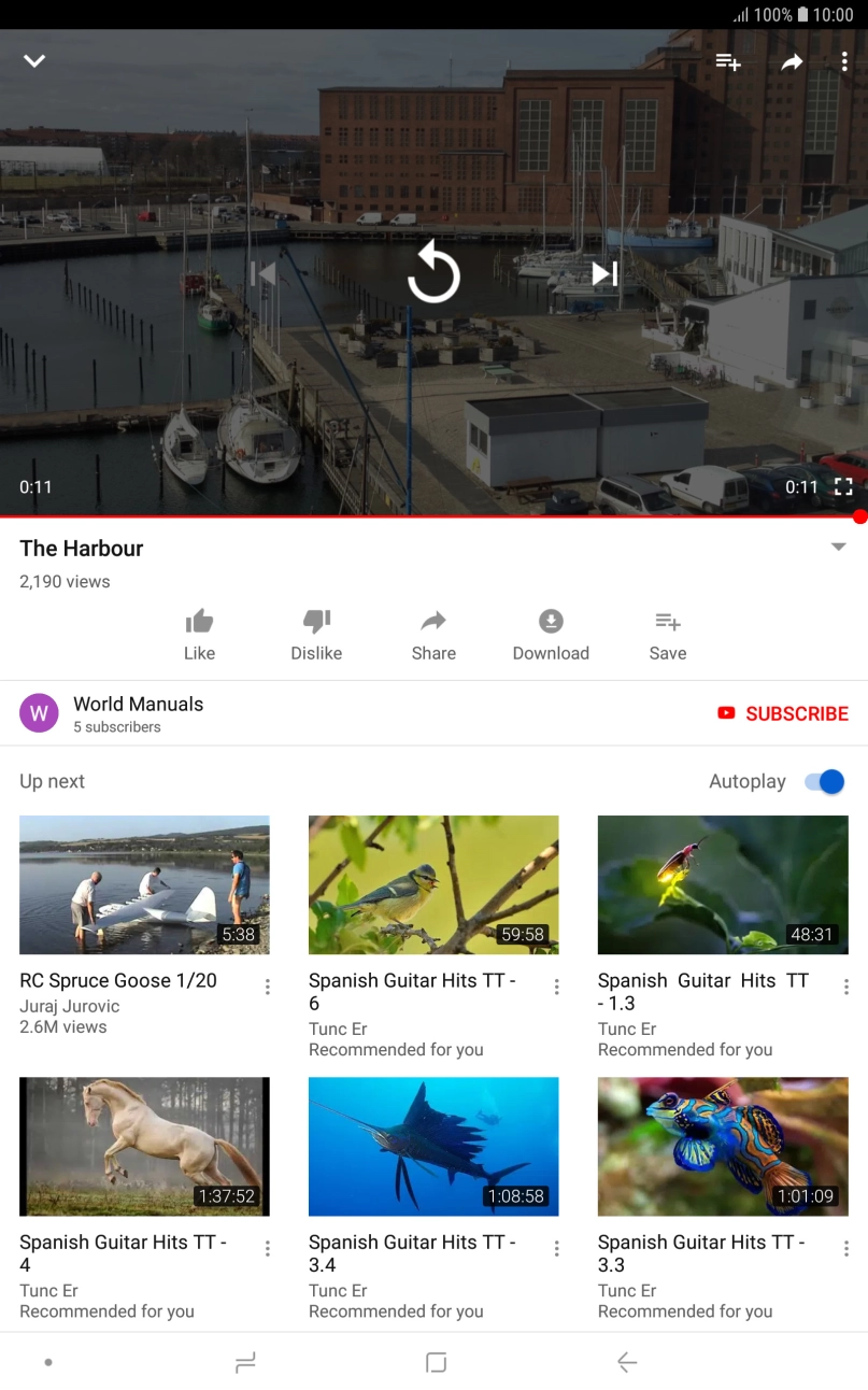 Press the Home key to return to the home screen.