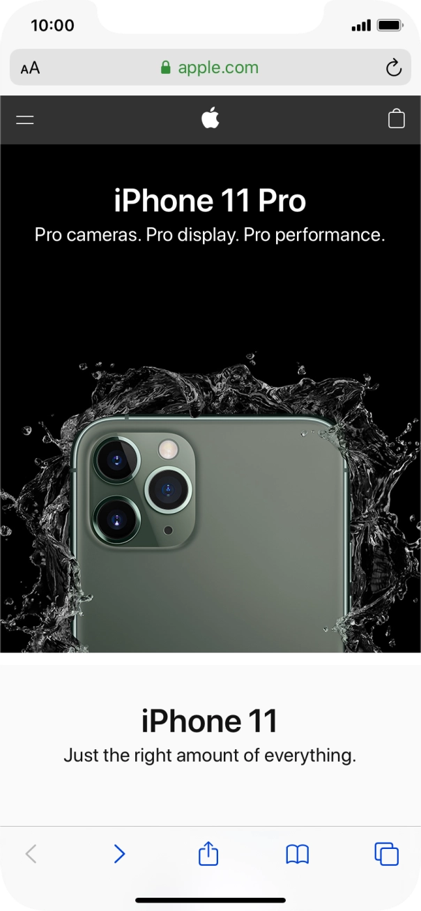 Press the address bar.