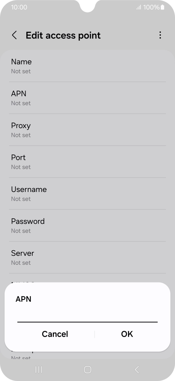 Key in telstra.mms and press OK.