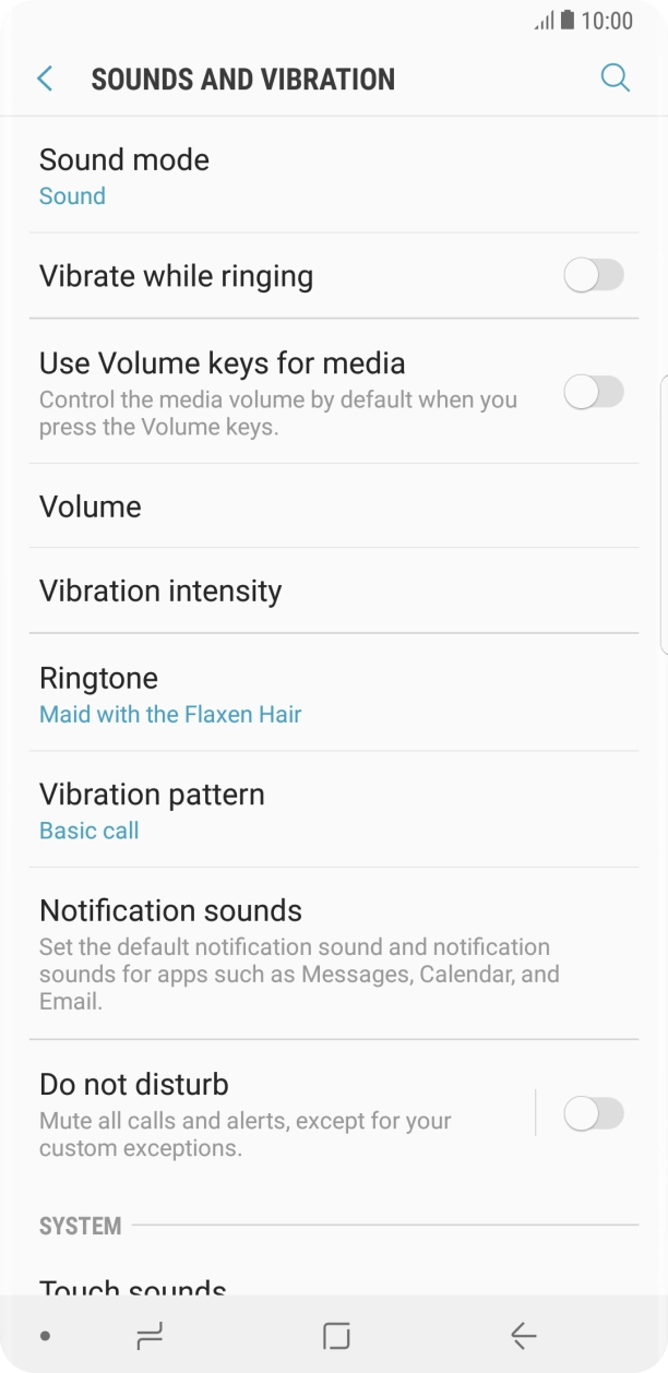 Press the Home key to return to the home screen.