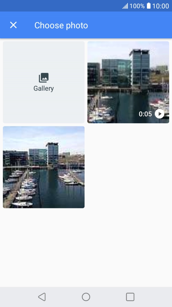 Press Gallery and go to the required folder.