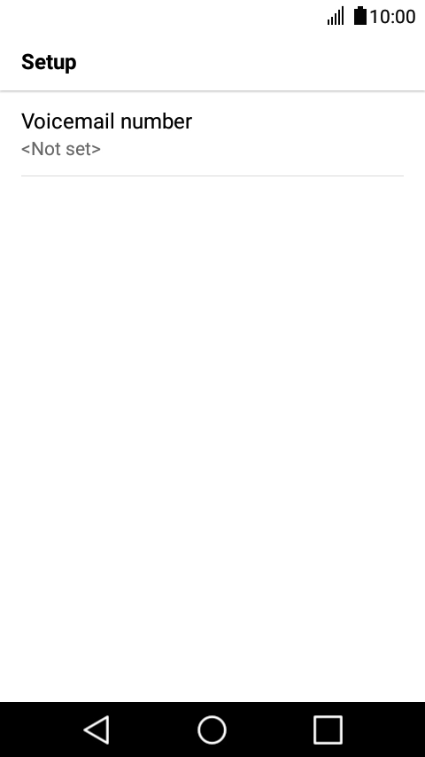 Press Voicemail number.