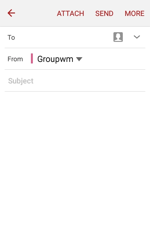 Press To and key in the first letters of the recipient's name.