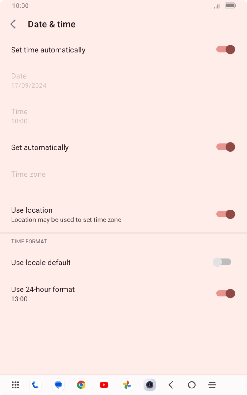 Press the Home key to return to the home screen.