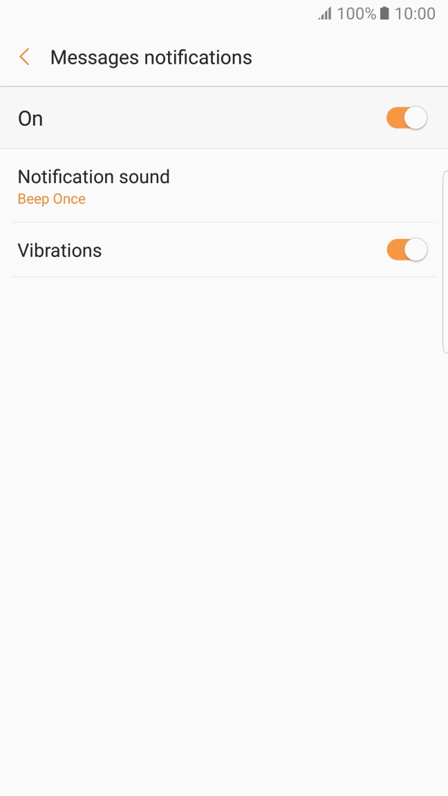 Press the Home key to return to the home screen.