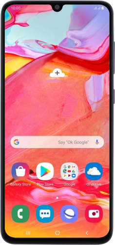 Image 1: Samsung Galaxy A70 in Black