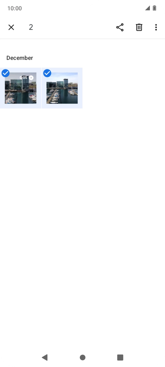 Press the share icon.