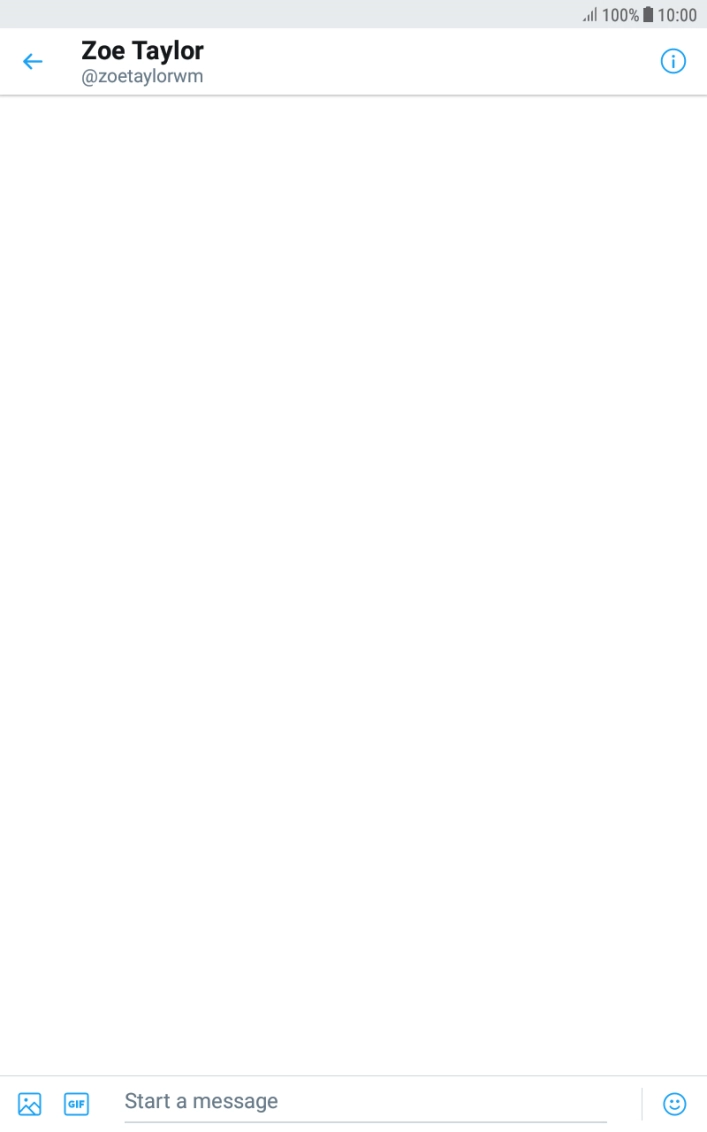 Press the text input field.