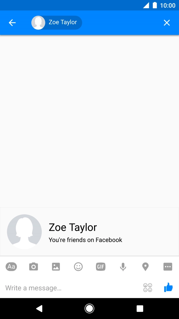 Press the text input field.