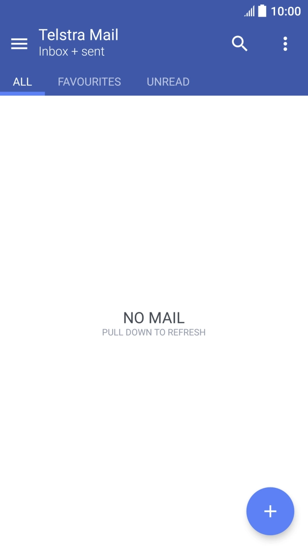 Press the menu icon.