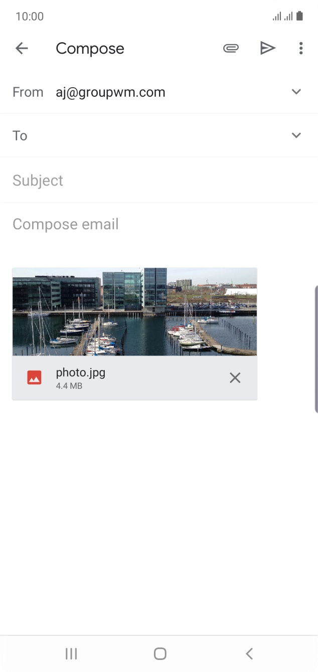 Press the field next to 