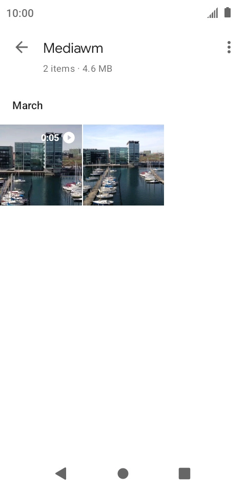 Press and hold any picture or video.