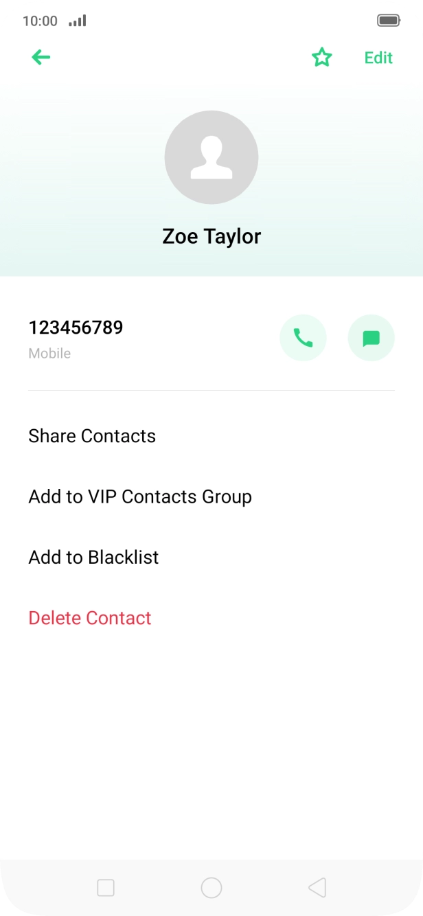 Press the Home key to return to the home screen.