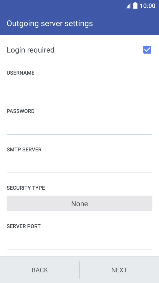 Press the field below 