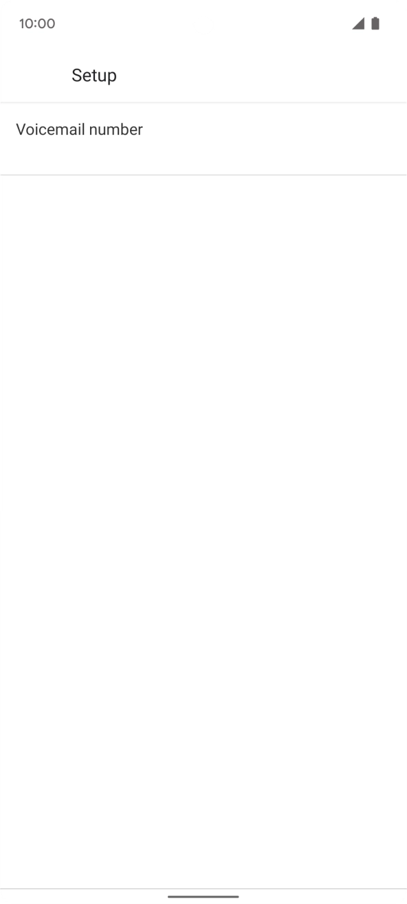 Press Voicemail number.