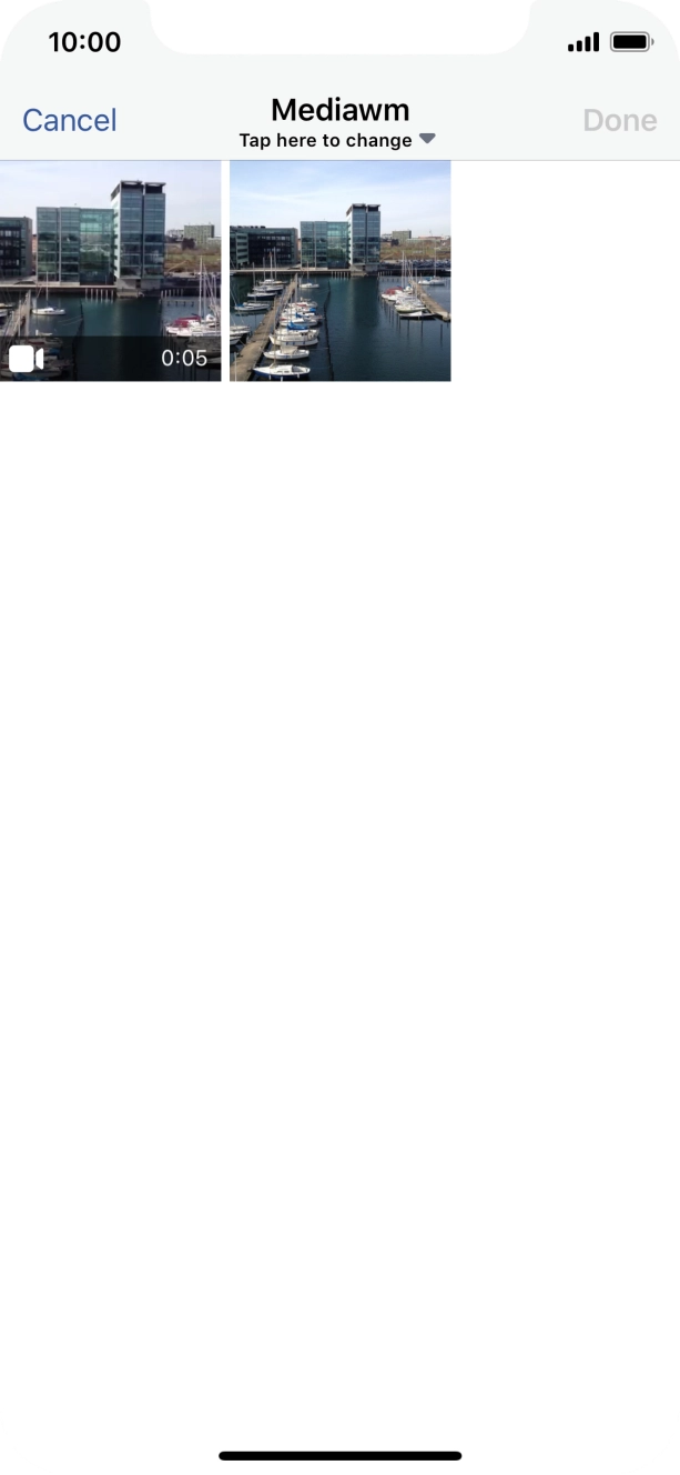 Press the required picture or video clip.