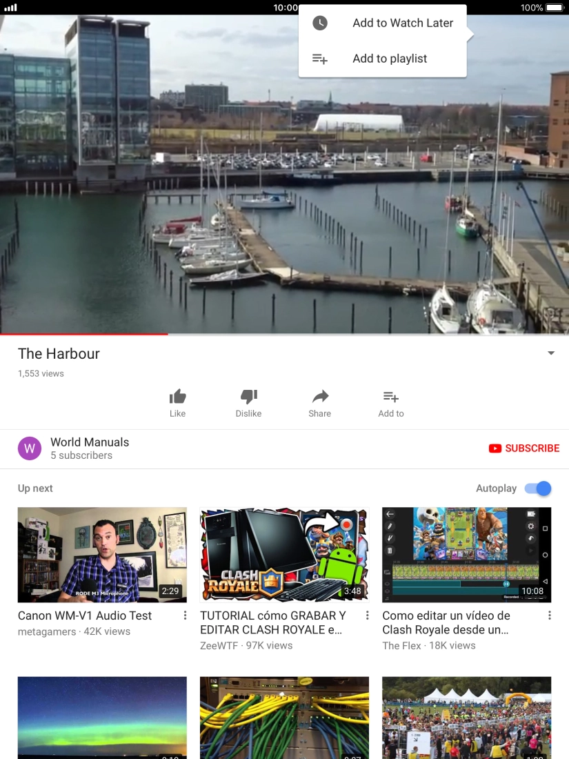 Press Add to playlist.