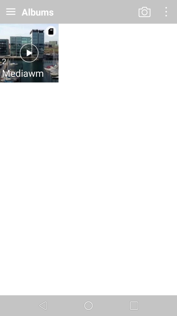 Slide your finger right starting from the left side of the screen.