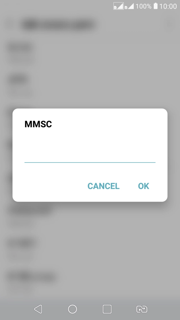 Key in http://mmsc.telstra.com:8002 and press OK.