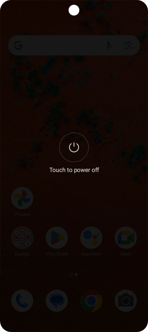 Press Touch to power off.