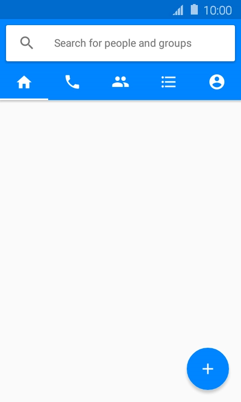 Press the new action icon.