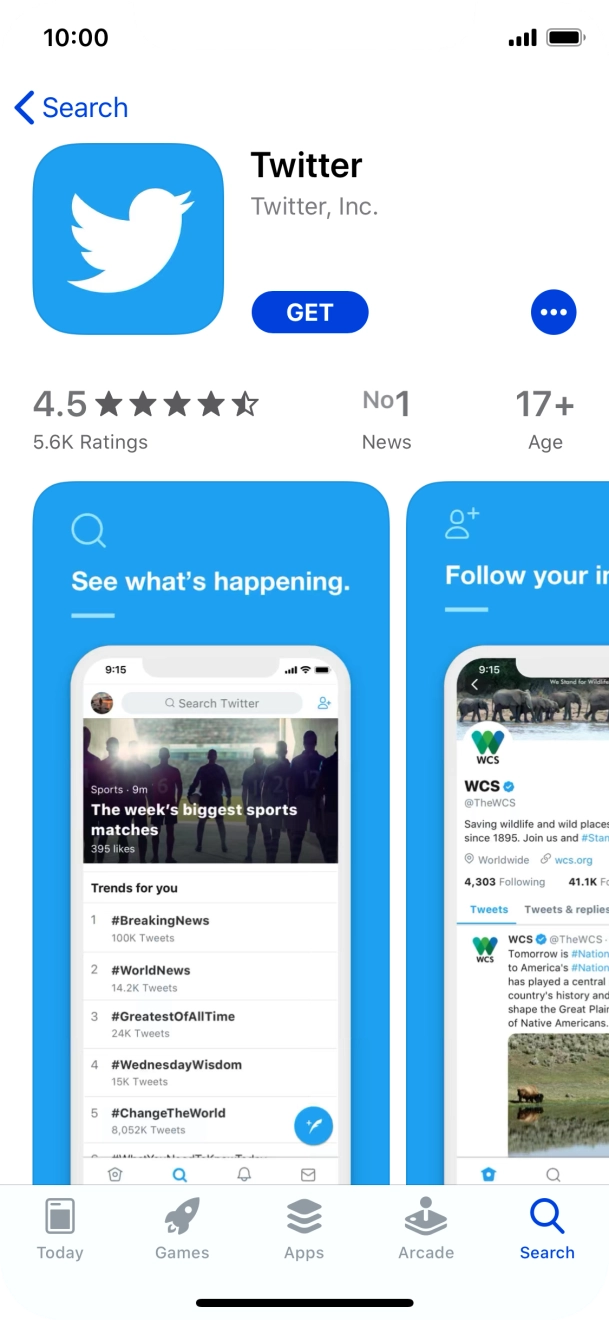 Press GET and follow the instructions on the screen to install the app. Press GET and follow the instructions on the screen to install the app.