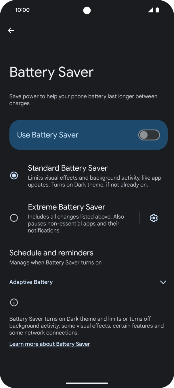 Press the required settings to turn them on or off. Press the required settings to turn them on or off.