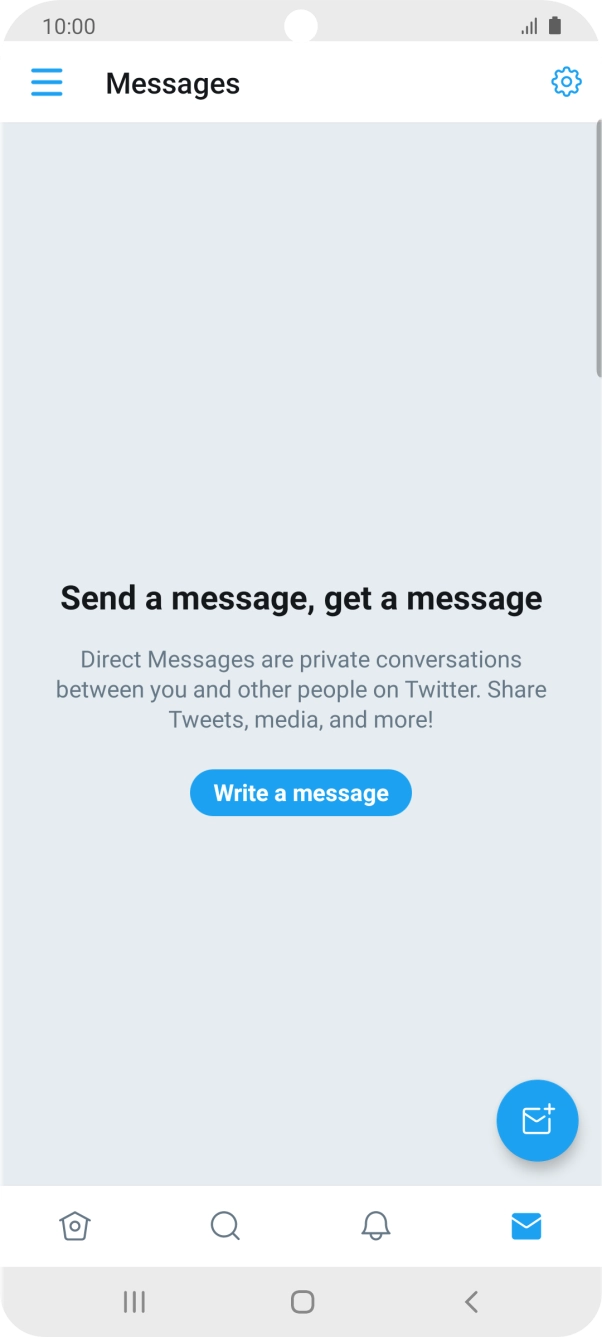 Press the new message icon.