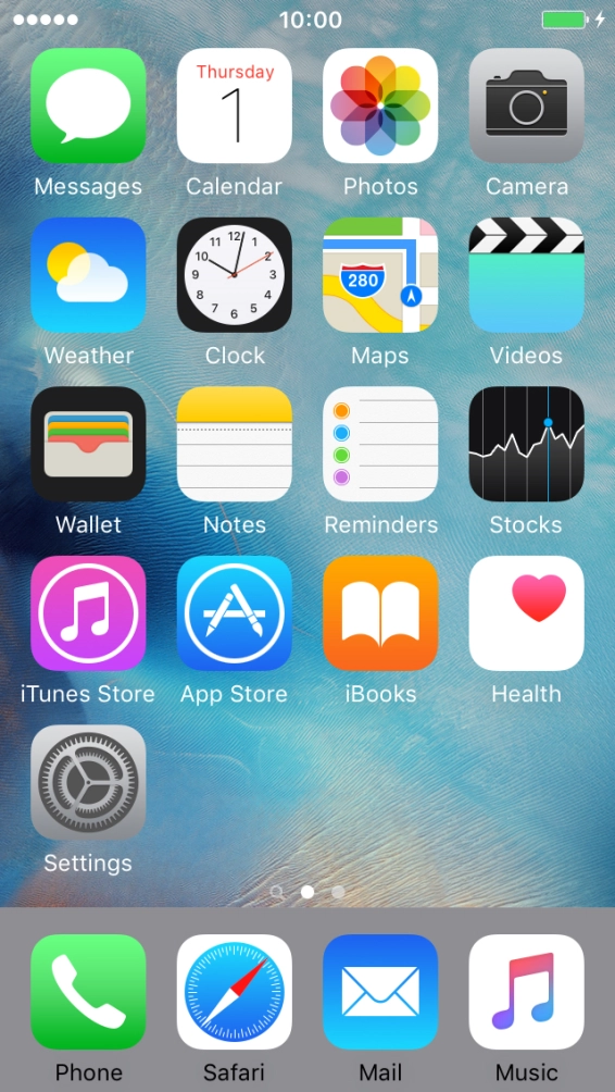 The battery charging icon shows that the battery is charging.