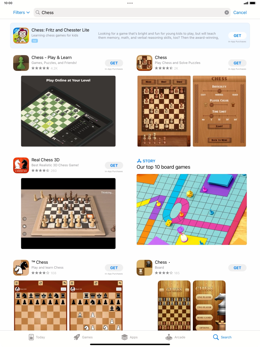 Press the required app. Press the required app.