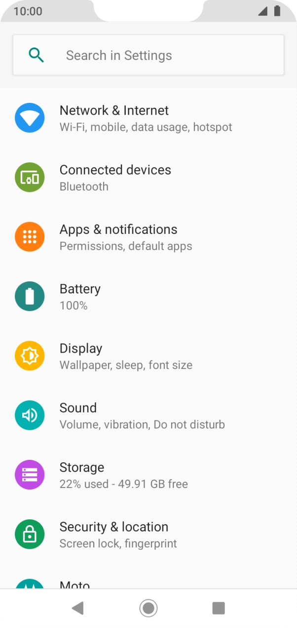 Press Security & location.