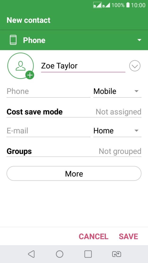 Press Phone and key in the required phone number.