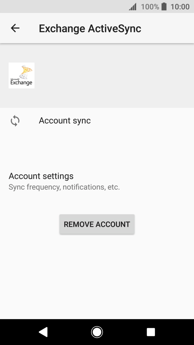 Press REMOVE ACCOUNT.