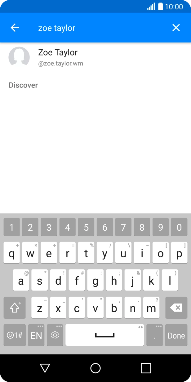 Press the required contact.