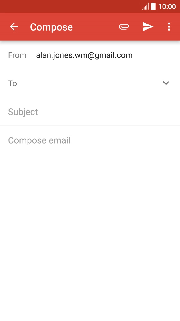 Press To and key in the first letters of the recipient's name.
