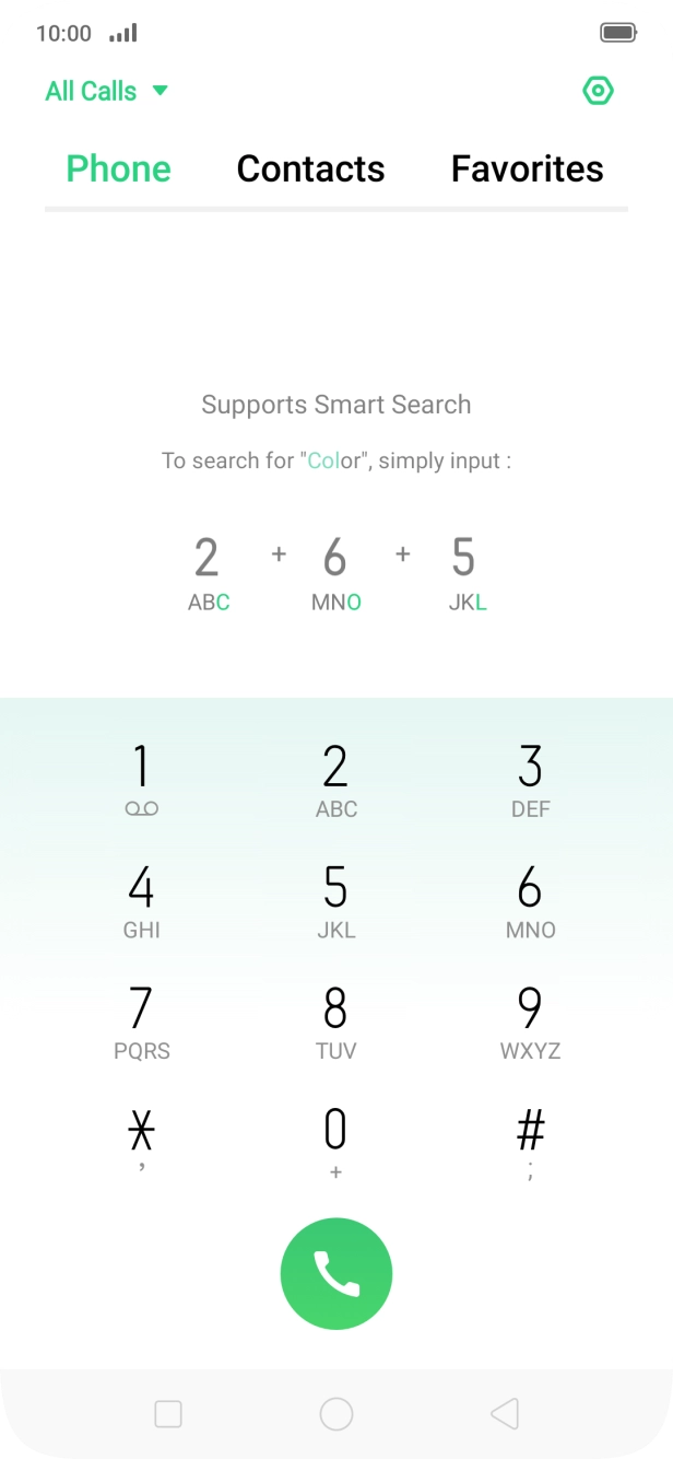 Press the settings icon.