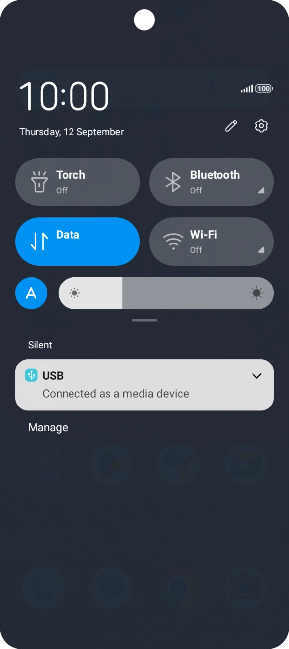 Press the drop down list.